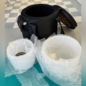 Crystal Singing Bowls with case - 7 inch F, 9 inch C